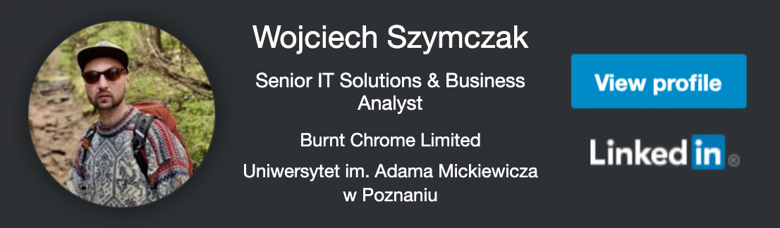 Wojciech Szymczak LinkedIn Profile